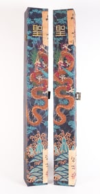 2 Chinese long fine scrolls
