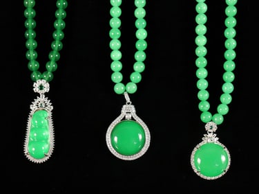 Lots Chinese fine necklaces