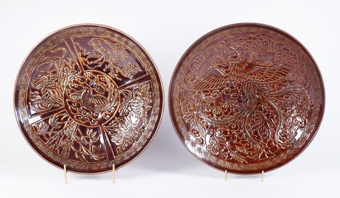 2 Chinese large bowls