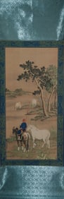 Chinese fine painting with box