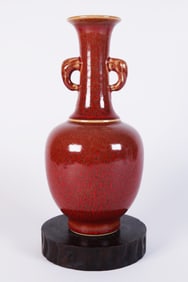 Chinese fine red vase