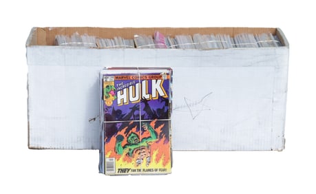Bulk box full of vintage comics