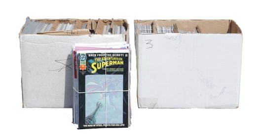 Bulk box full of vintage comics
