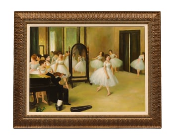 A large vintage painting