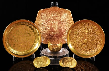 Lots Chinese gilted items