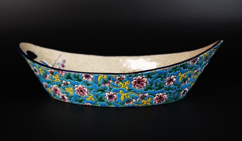 Antique Longwy fine dish