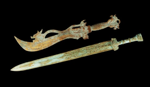 Lots Chinese bronze swords