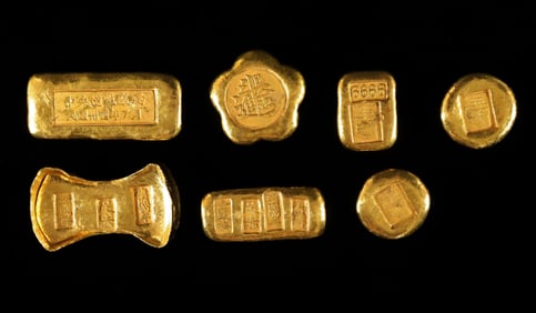 Lots Chinese ingots ungraded