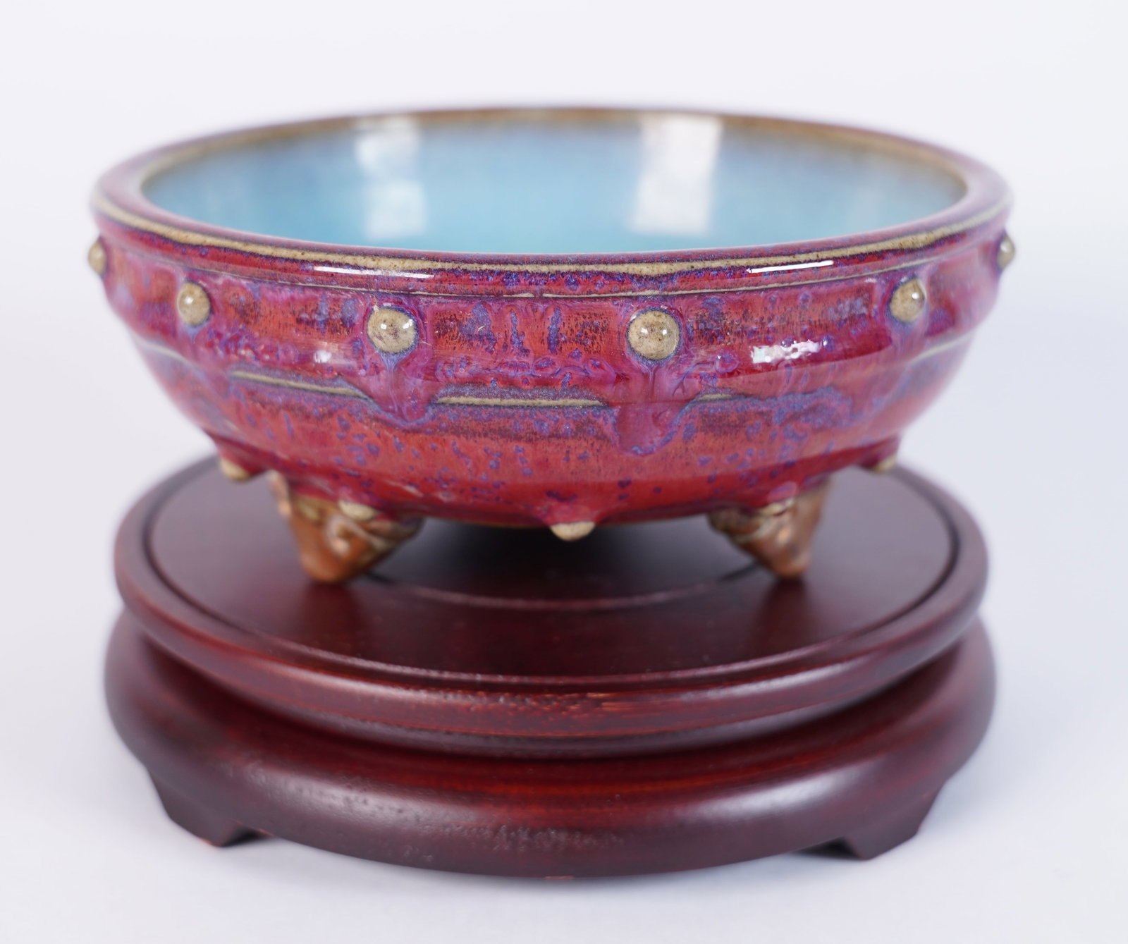 Chinese fine purple washer: Chinese fine purple washer. H: 3" x W: 6.8."