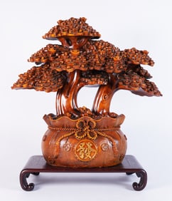 Chinese fine carved tree