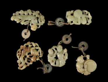 Lots Chinese jade carvings