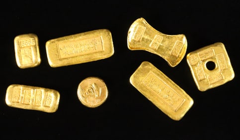 Lots Chinese ingots ungraded