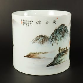 Chinese qianjiang brush pot