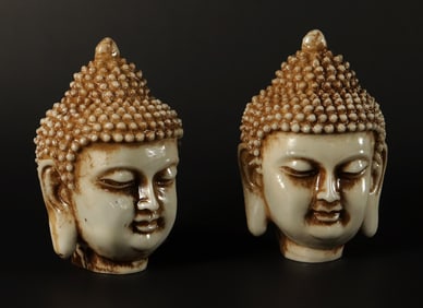 2 Chinese buddha head