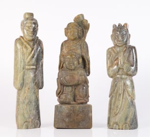 Lots Chinese carved figure