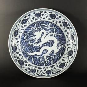 Chinese fine dragon charger