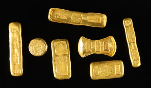 Lots Chinese ingots ungraded