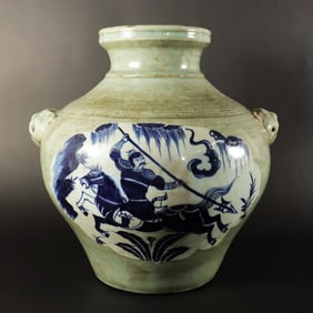 Chinese fine handled jar