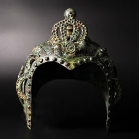 Chinese bronze helmet