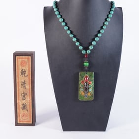Chinese fine beaded necklace