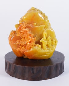 Chinese fine carved boulder