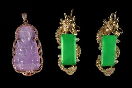 Lots Chinese fine pendants