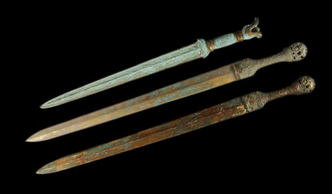 Lots Chinese bronze swords