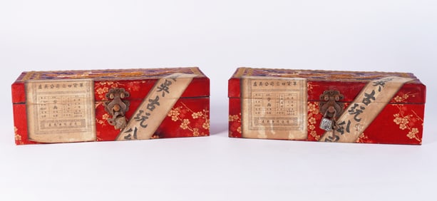 Lots Chinese scrolls in box