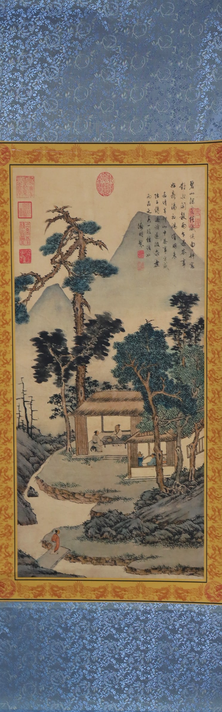 Chinese long scroll in box (1 of 7)