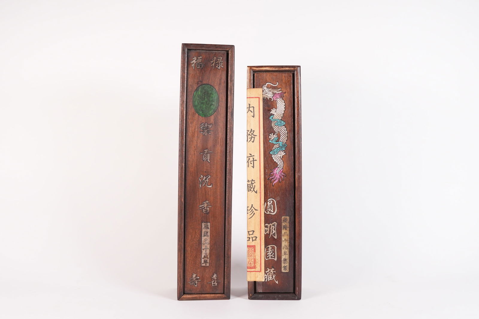 Lots Chinese scrolls in box (1 of 9)