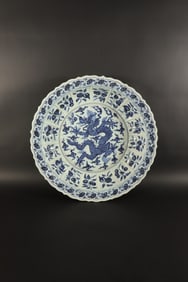 Chinese fine foliated charger