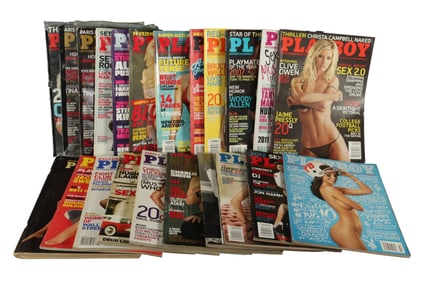 Lots vintage Playboy magazines