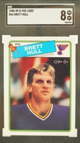 1988 Pee Chee Brett Hull SGC 8