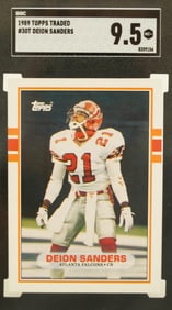 1989 Topps Deion Sanders SGC 9.5