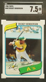 1980 Rickey Henderson Topps SGC 7.5