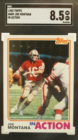 1982 Topps Joe Montana SGC 8.5