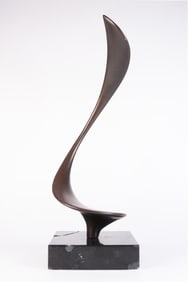 A fine modern sculpture with marble base