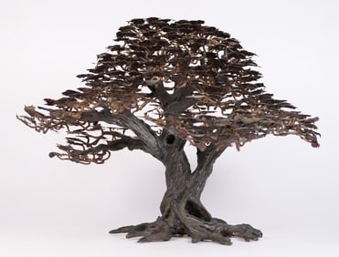 Antique bronze heavy tree