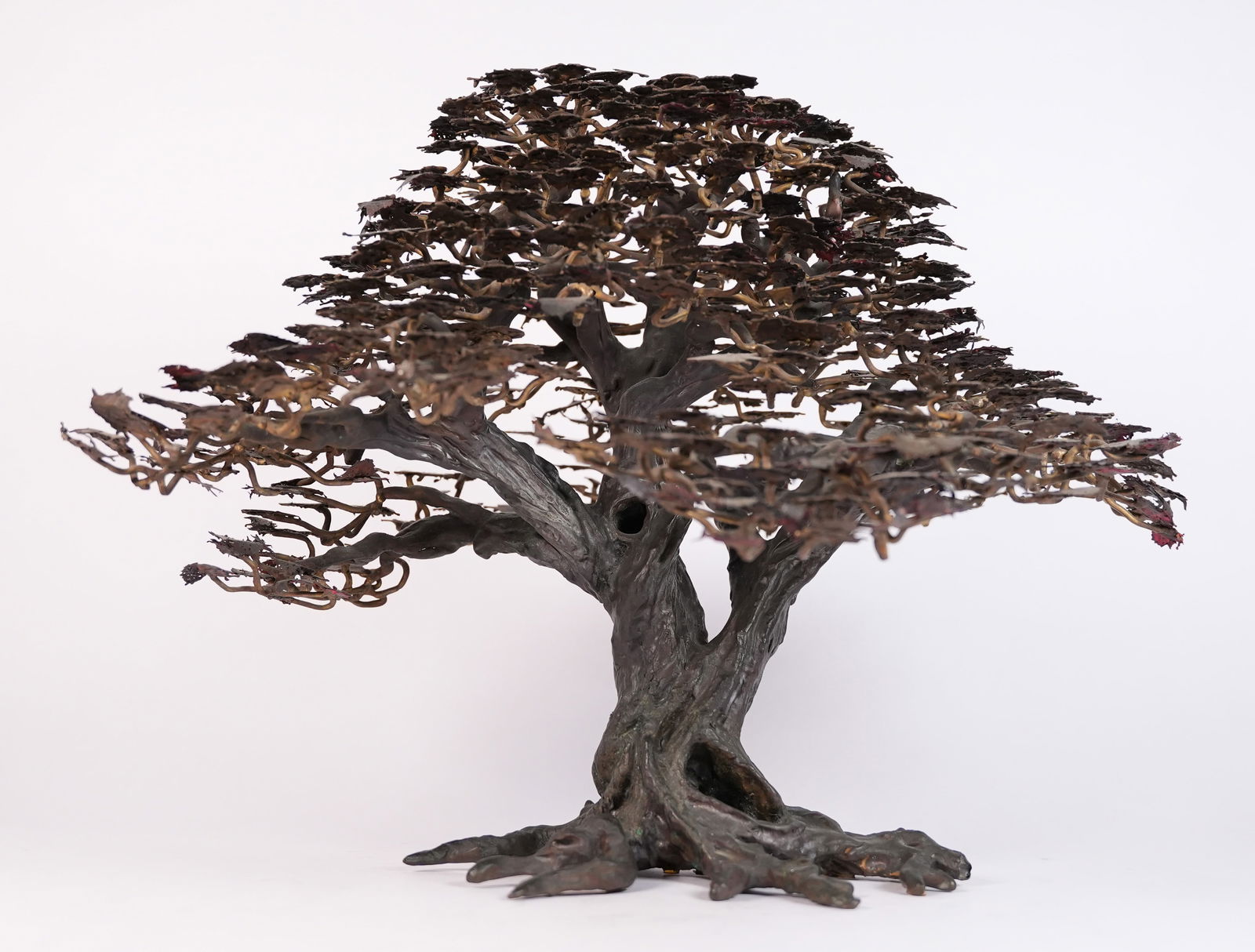 Antique bronze heavy tree 25.75 pounds (1 of 9)