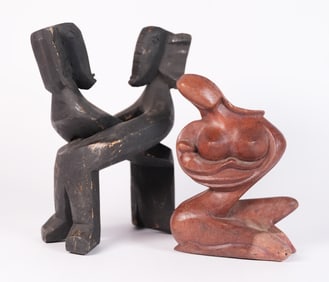 2 vintage carvings