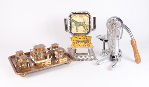 Lots ink bottles and items