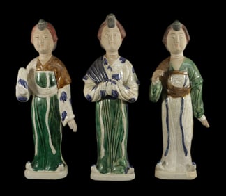 Lots Asian lady figures