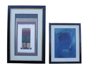 2 vintage framed paintings