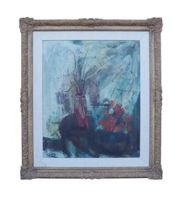 A vintage oil on canvas signed