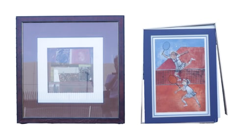 2 vintage painting signed