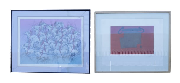 2 vintage framed paintings