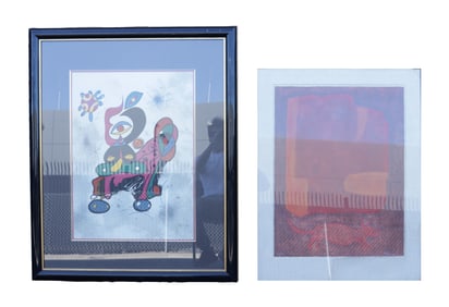 2 vintage framed paintings