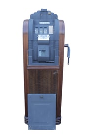 An antique heavy made slot machine