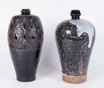 Lots Chinese black pottery