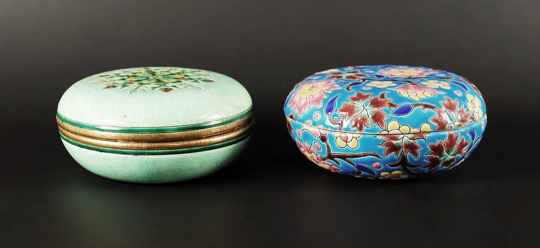 Lots Longwy lidded box: Lots Longwy lidded box. H: 2.5" x W: 6."